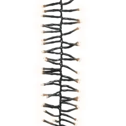 Łańcuch lampek LED Warm white and dark green 11 m vidaXL