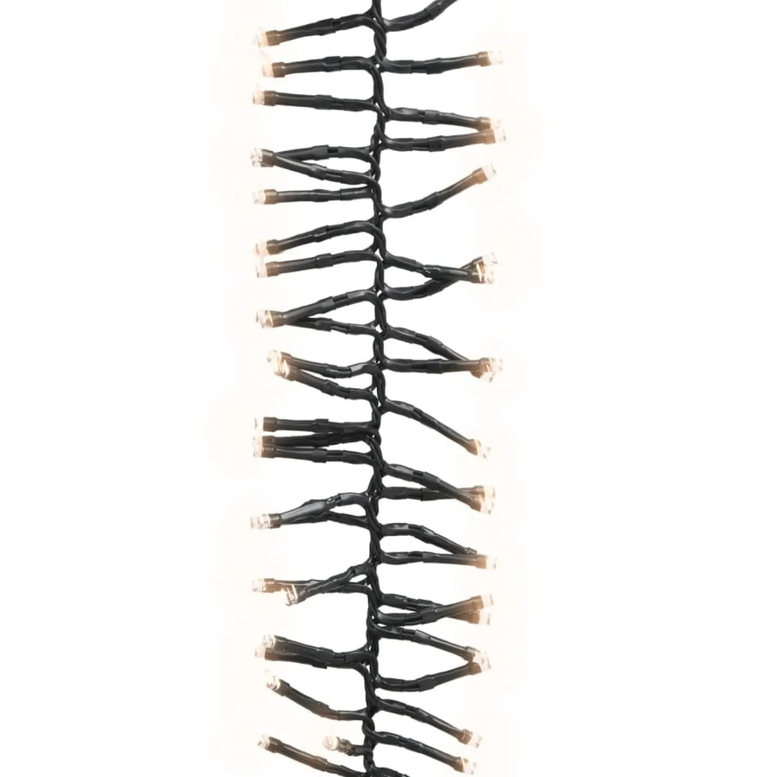 Łańcuch lampek LED Warm white and dark green 11 m vidaXL