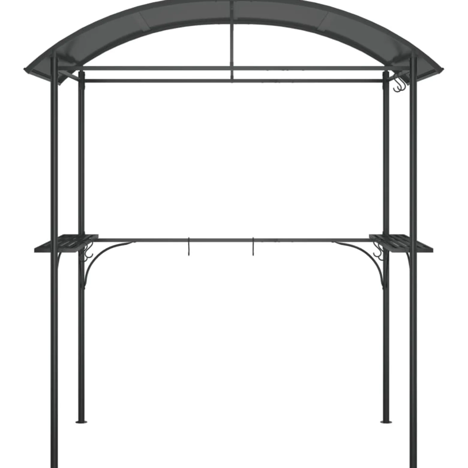 Altana Nad Grill Zadaszenie Nad Grill Antracytowe 220x115x230 cm