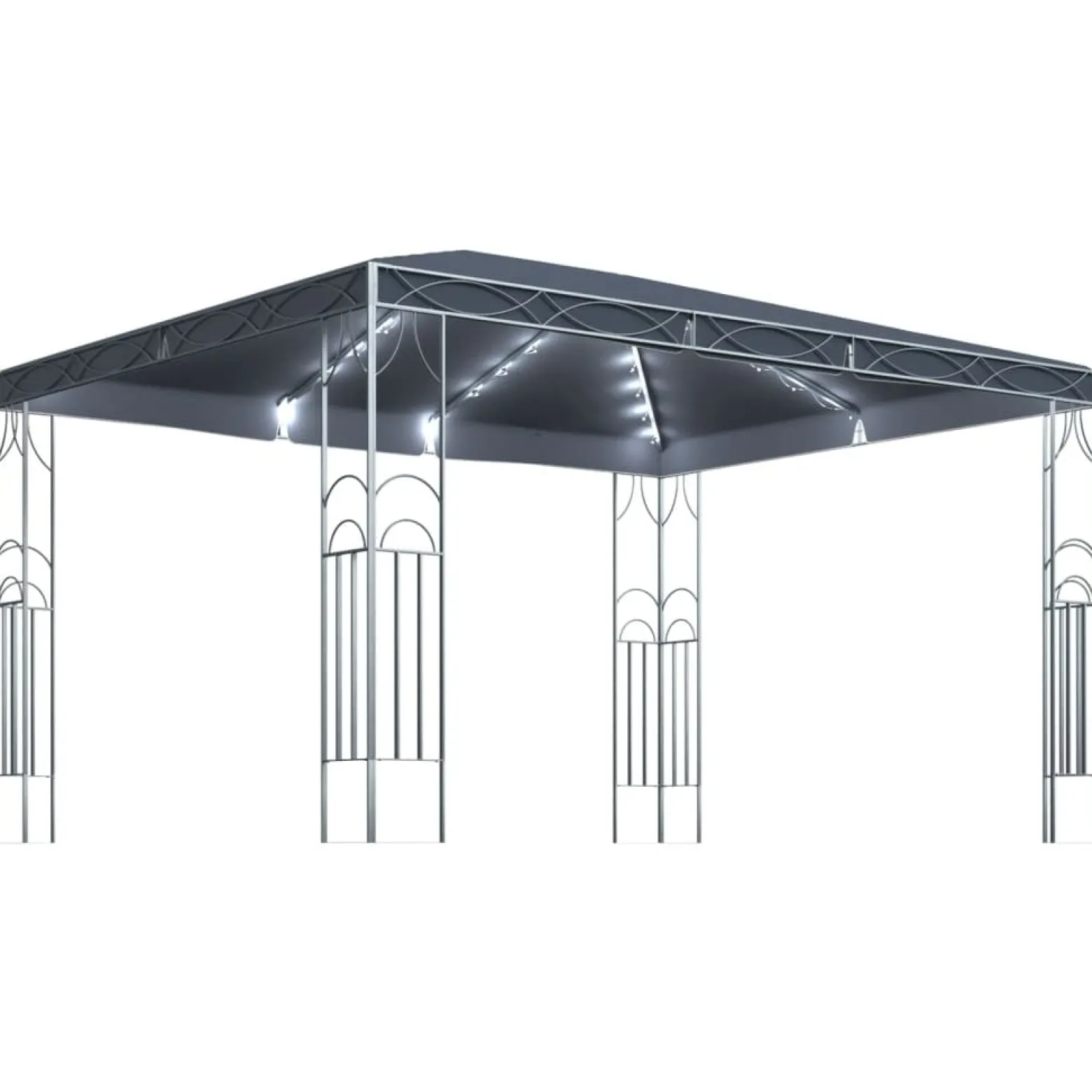 Altana Antracyt 400 x 300 cm Tkanina vidaXL