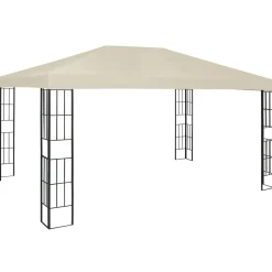 Altana Kremowy 3 x 4 m Tkanina vidaXL