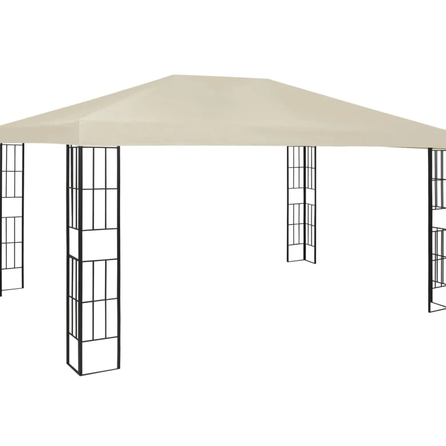 Altana Kremowy 3 x 4 m Tkanina vidaXL