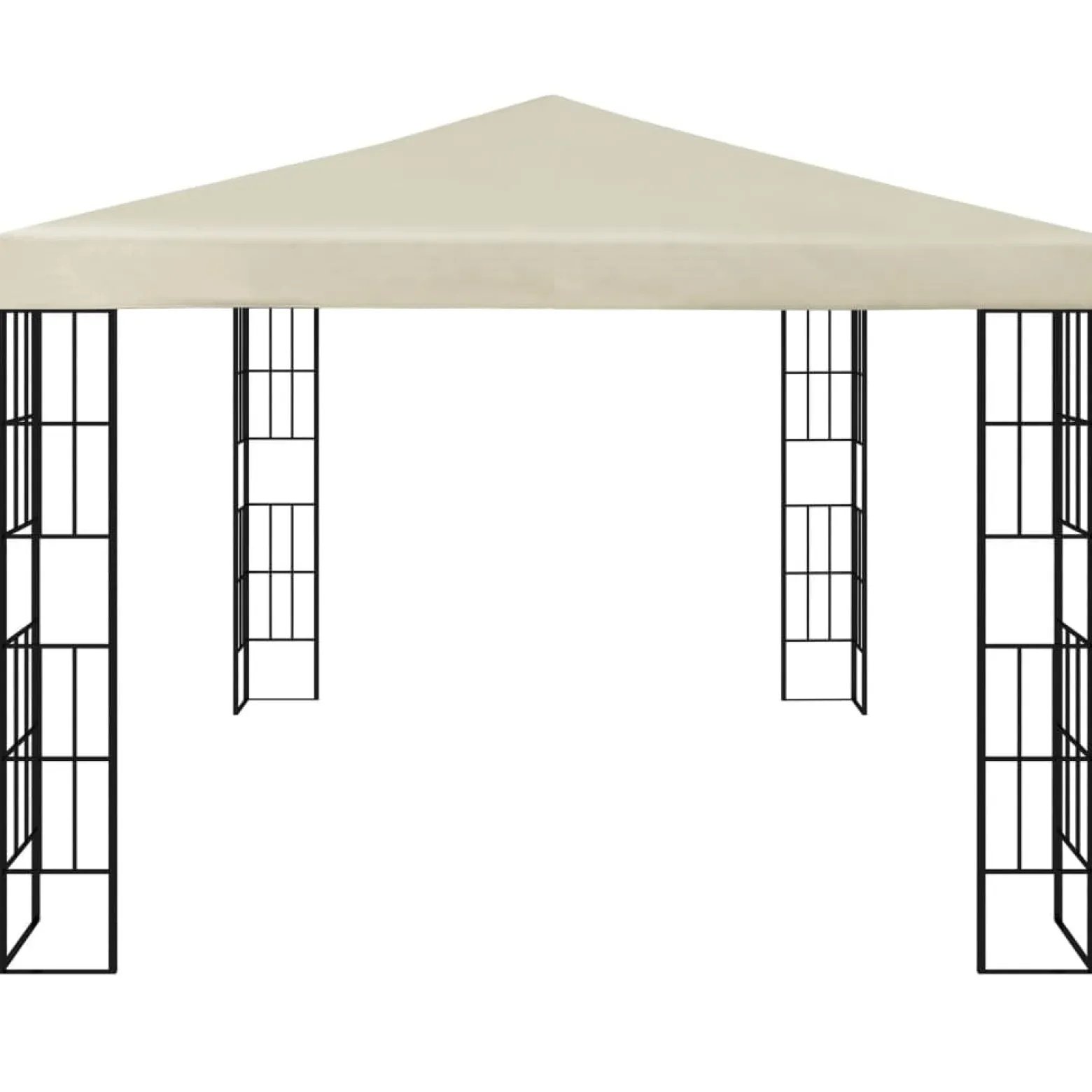 Altana Kremowy 3 x 4 m Tkanina vidaXL