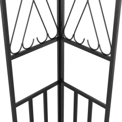 Altana ze sznurem lampek LED, 3x3 m, kremowa tkanina
