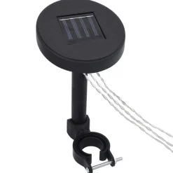 Altana ze sznurem lampek LED, 3x3 m, kremowa tkanina
