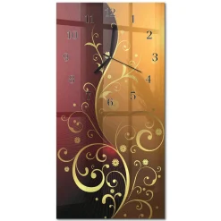 Artystyczny zegar 30x60 Abstrakcja dekoracyjny na ścianę