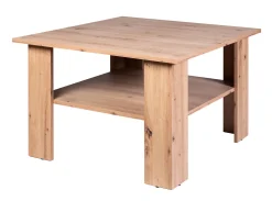 Ława do Salonu Dąb ARTISAN 75 cm z Półką KWADRAT