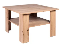 Ława do Salonu Dąb ARTISAN 75 cm z Półką KWADRAT