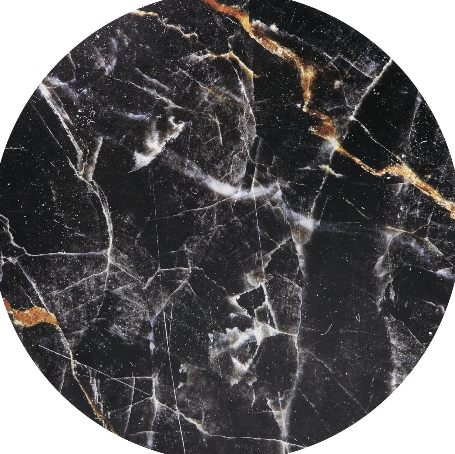 Ława HARISSA G 42x42 czarny marmur/złota