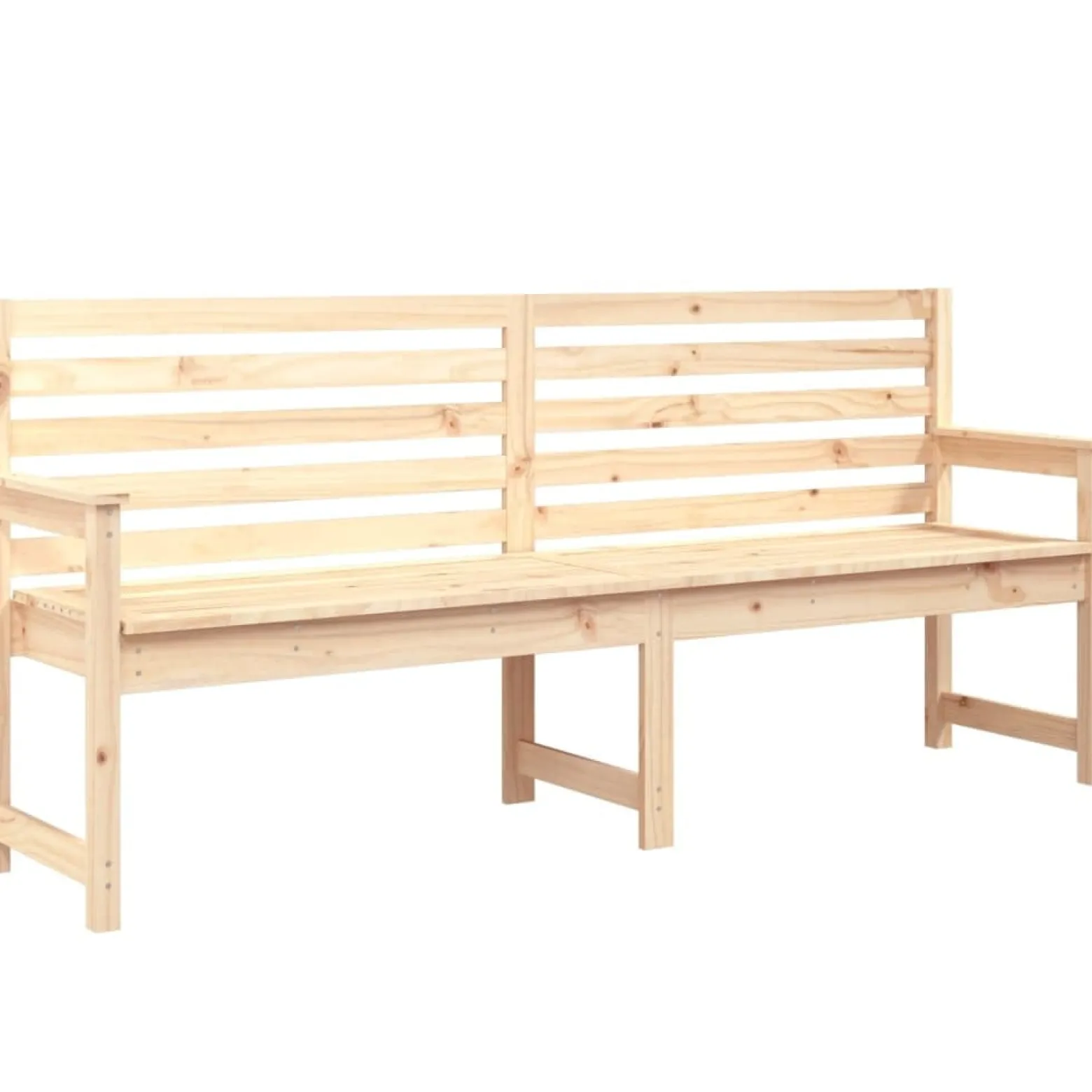 ławka ogrodowa Brąz 203.5 x 48 x 91.5 cm Drewno vidaXL