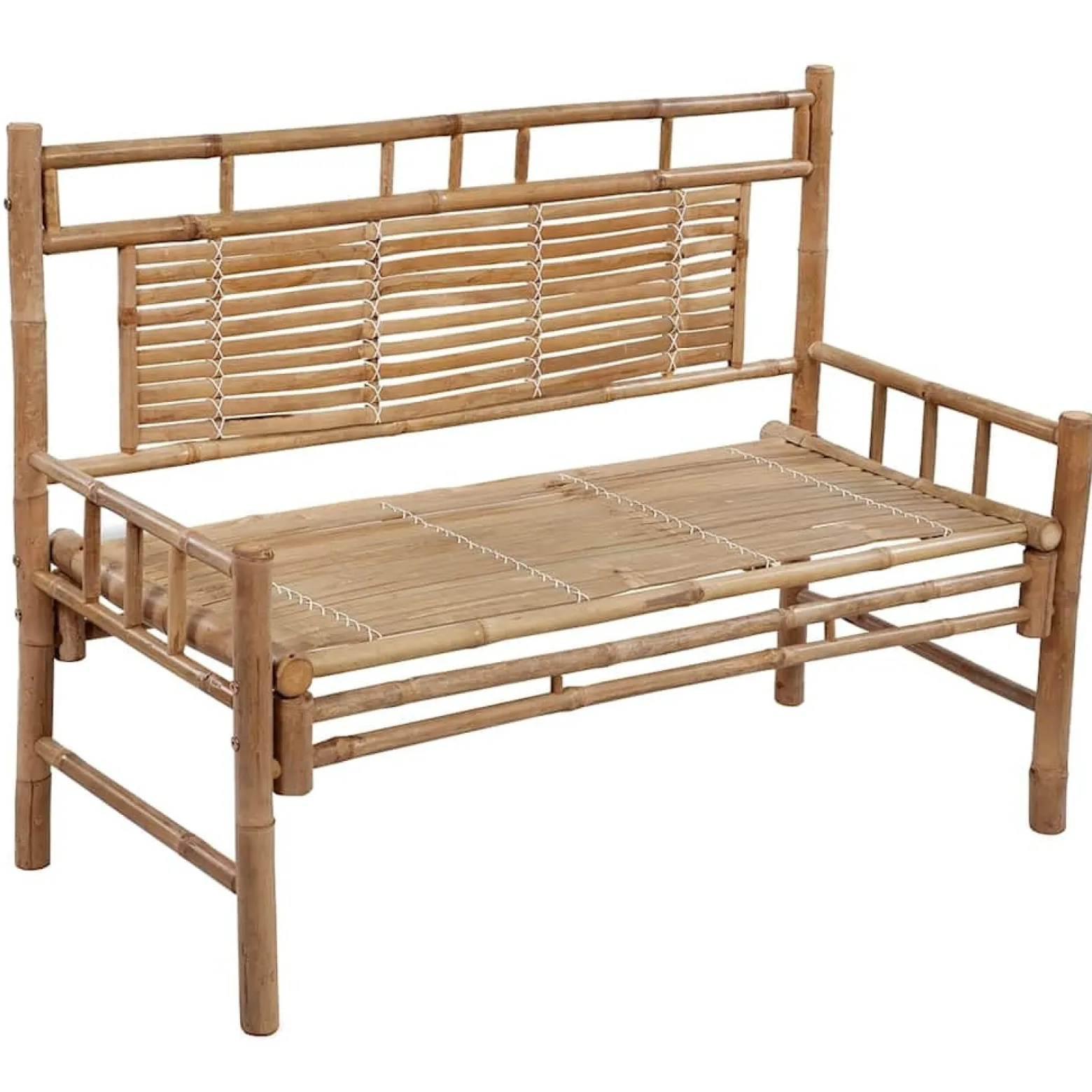 Ławka ogrodowa Czerwony 120 x 50 x 4 cm Bambus vidaXL