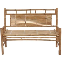 Ławka ogrodowa Czerwony 120 x 50 x 4 cm Bambus vidaXL