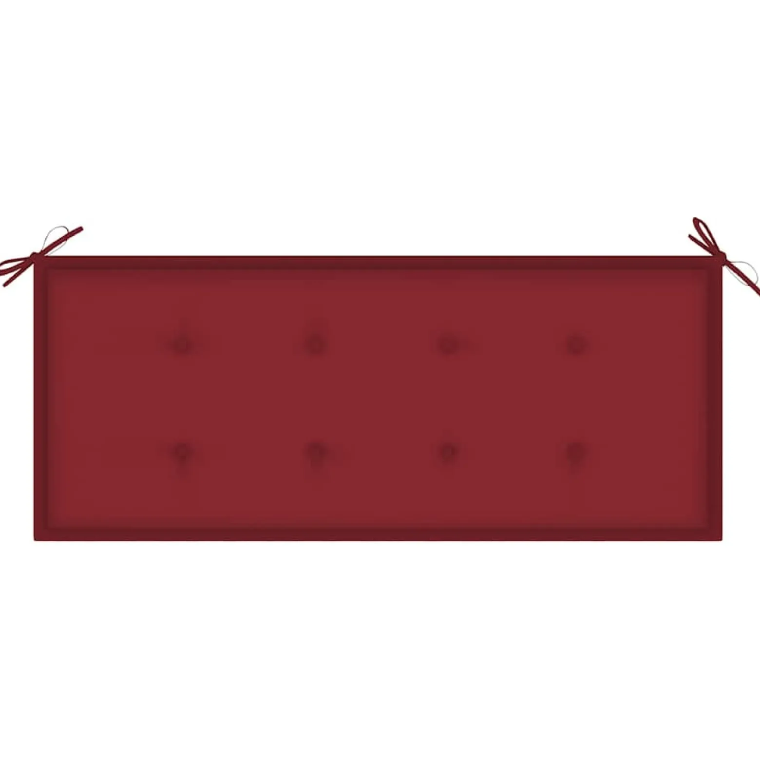 Ławka ogrodowa Czerwony 120 x 50 x 4 cm Bambus vidaXL