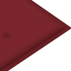 Ławka ogrodowa Czerwony 120 x 50 x 4 cm Bambus vidaXL