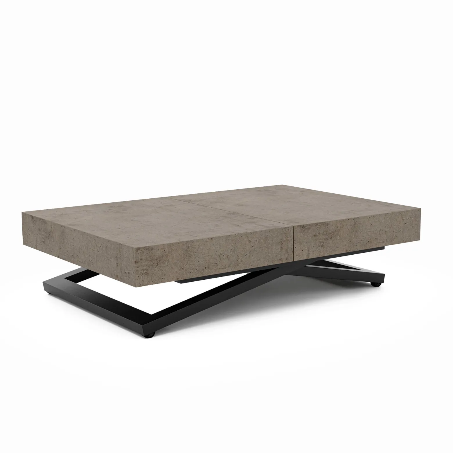 Ławostół rozkładany SANELLE U dark grey chicago concrete