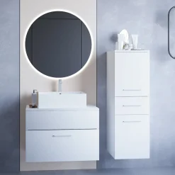 Łazienka BUSTIN LED biały laminat
