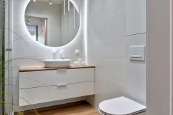 Łazienkowe Lustro LED fi 40 cm - światło neutralne Glamour