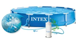 Basen ogrodowy stelażowy 366x76cm Intex zestaw 10w1