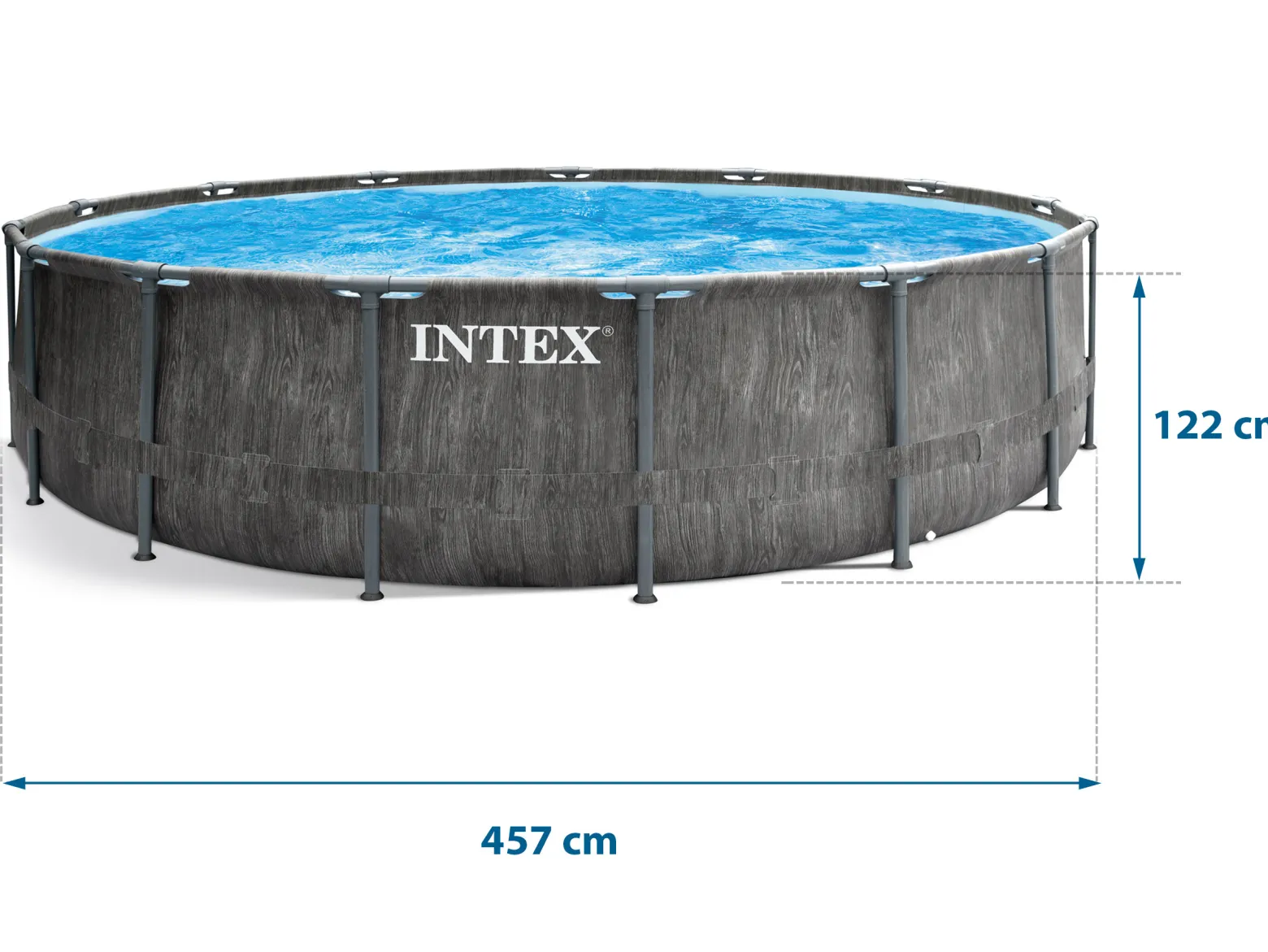 Basen ogrodowy stelażowy 457x122cm Intex zestaw 18w1