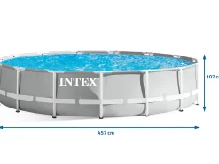 Basen ogrodowy stelażowy 457x107cm Intex zestaw 21w1