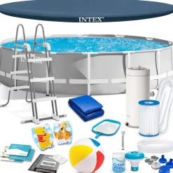 Basen ogrodowy stelażowy 427x107 cm Intex zestaw 18w1