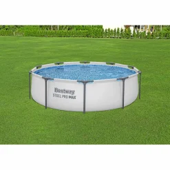 Basen stelażowy Bestway 56406 ogrodowy rodzinny 305x76 cm zestaw 4w1