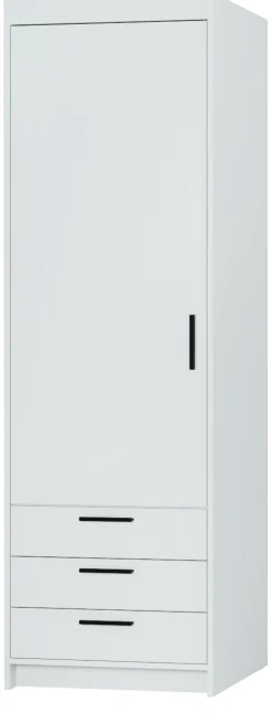 Biała szafa jednodrzwiowa 60 cm KUBA