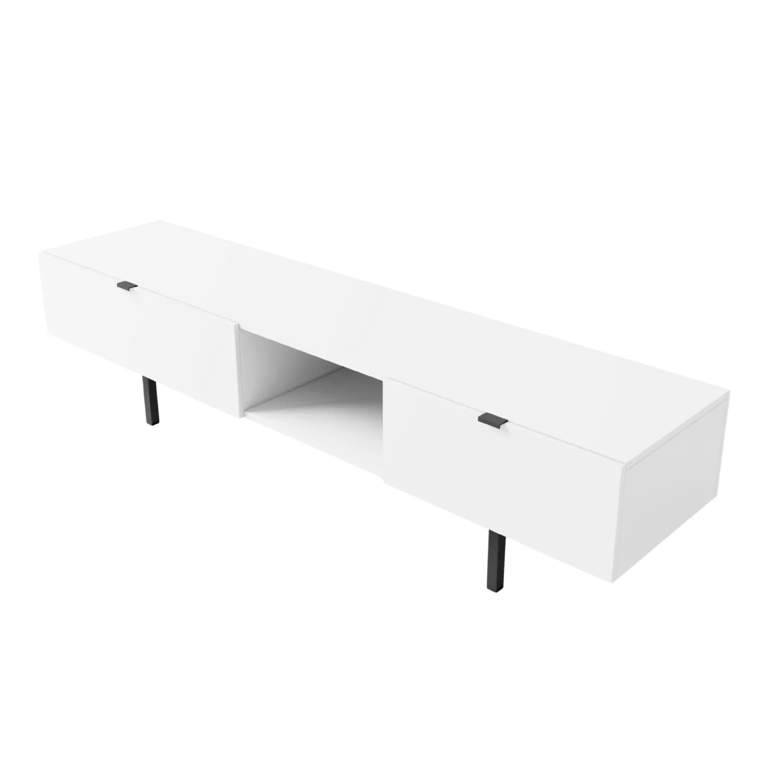 Biała szafka RTV z szufladą Skandica MYWAY / szer. 180 cm