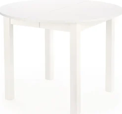 Biały okrągły stół rozkładany 102142 cm - Avrix