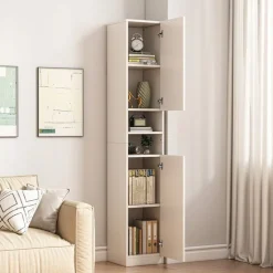 Biały regał nowoczesny stojący wysoki loft 180 cm