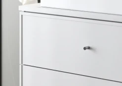 Biały Zestaw do Łazienki 140cm Szafka Regał Blat Umywalka Słupek Marco