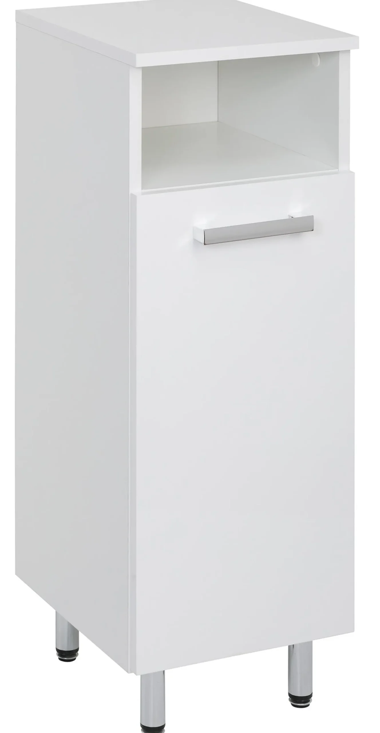 Biały Zestaw do Łazienki Stojący 55cm 6 Elementów