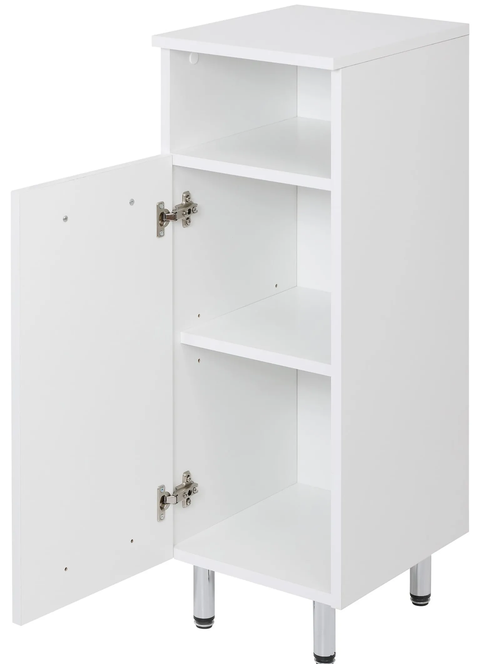 Biały Zestaw do Łazienki Stojący 55cm 6 Elementów Lupo