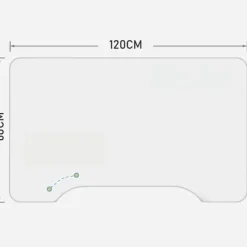 Biurko dla gracza białe duże praktyczne 120 cm