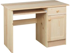 Biurko II drewniane MODERN, kolor sosnowy