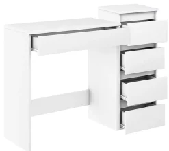 Biurko Megan Słupek 4S Biały 104X37 Cm
