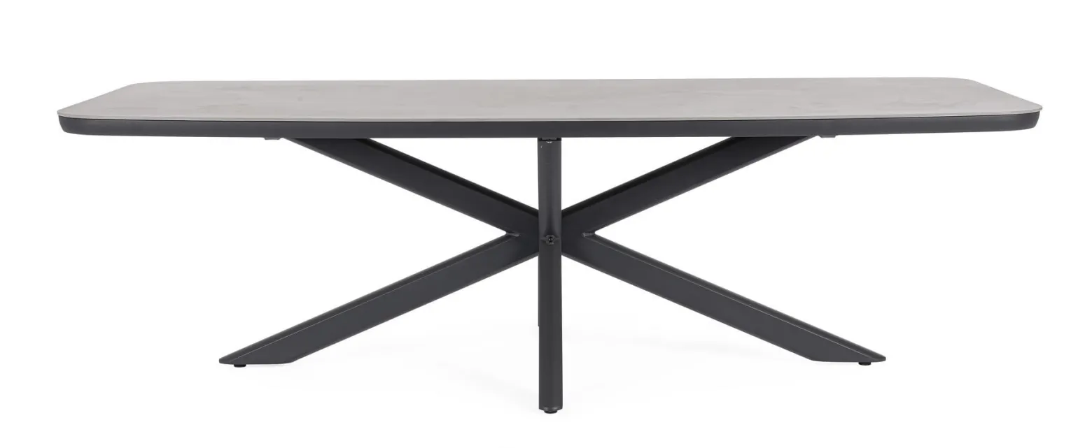 BIZZOTTO stół ogrodowy ISACCO 240x110 antracyt