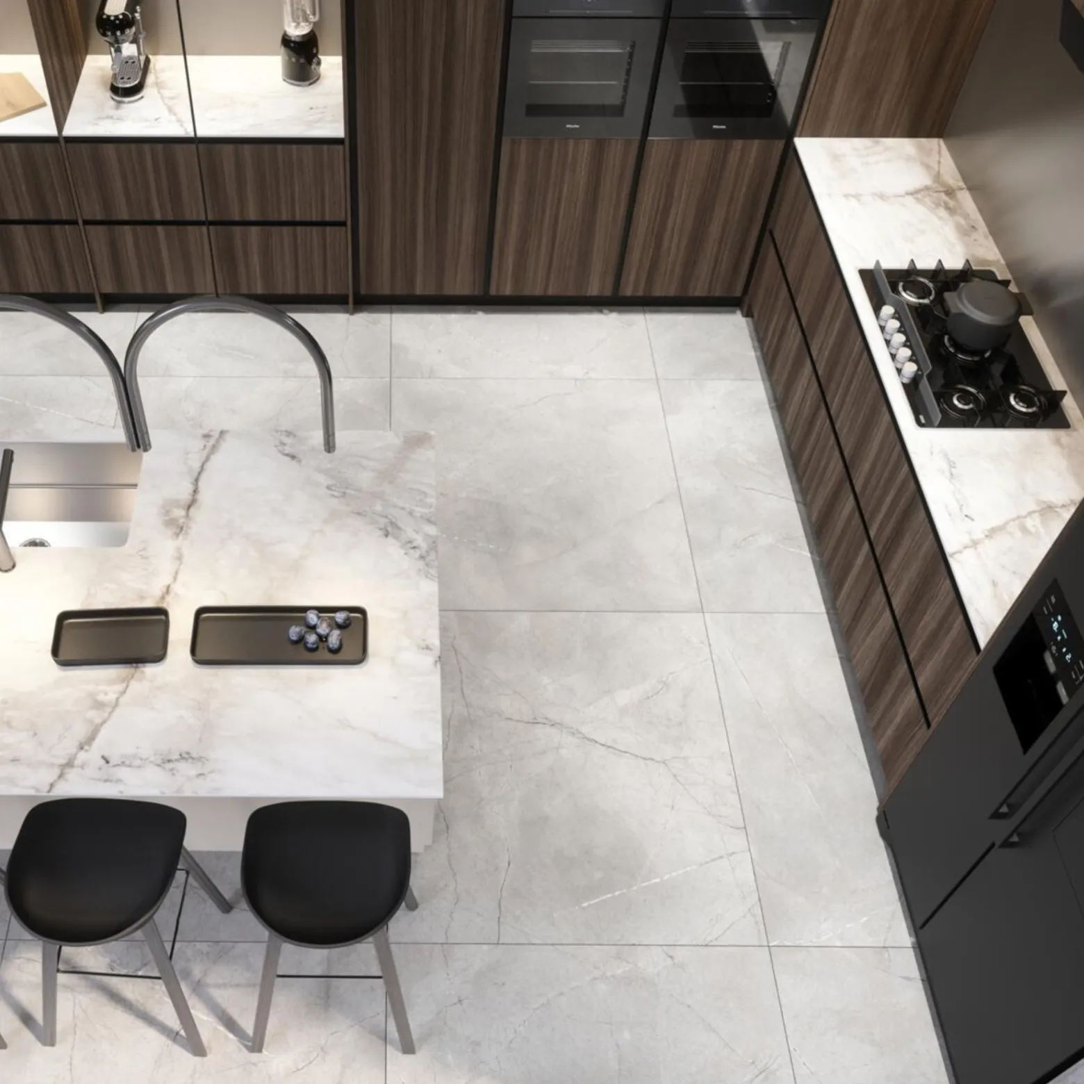 Blat łazienkowy HPL z otworami do szafki 90cm 91×35,5cm Breccia K594SU