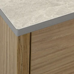 Blat łazienkowy HPL z otworami do szafki 40cm 41×50cm Cream Navona K367PH