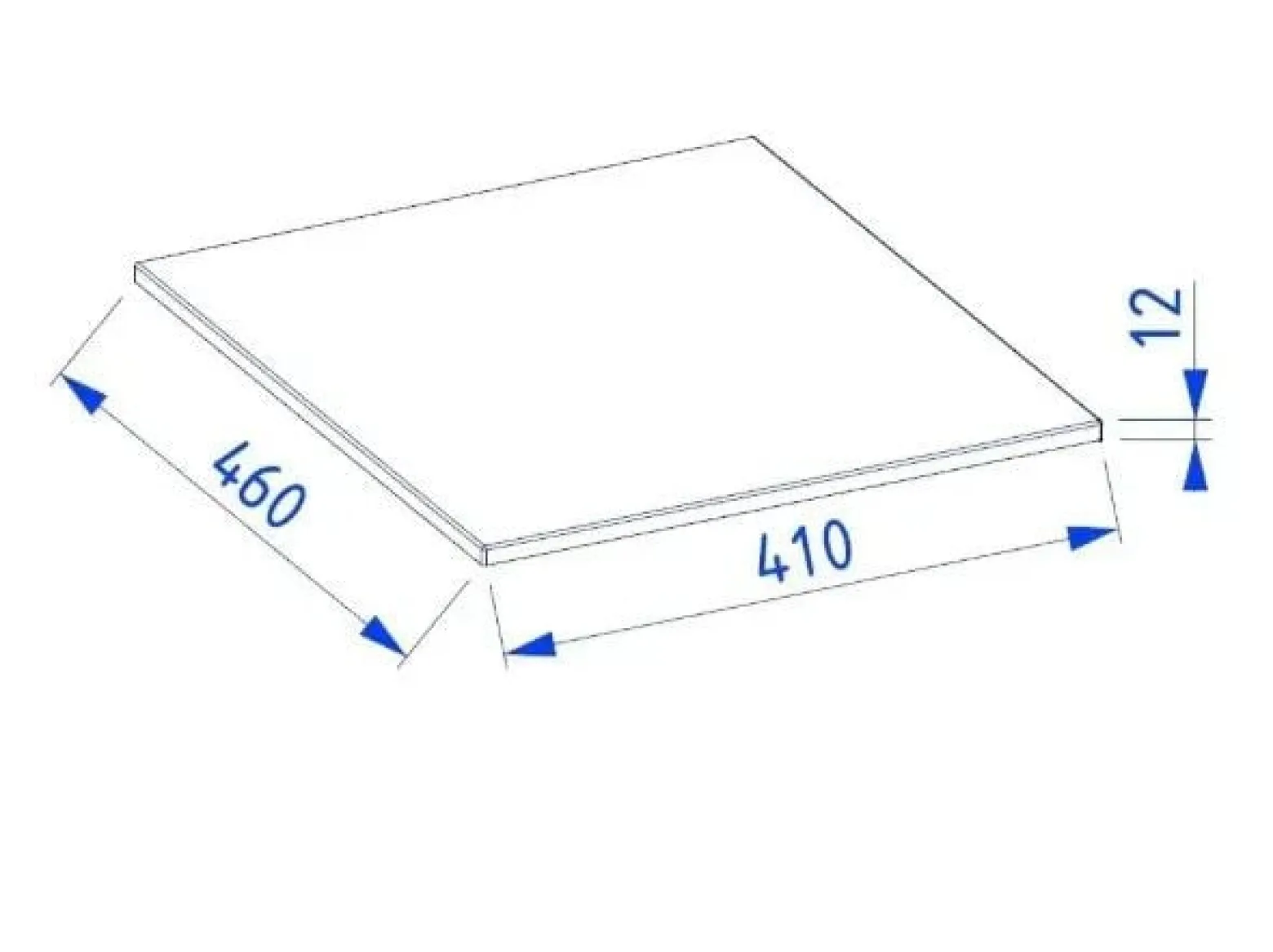 Blat łazienkowy kompaktowy 40 cm czarny struktura kamienia