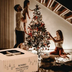 Bombki Z Papieru 4szt. Ozdoby Choinkowe Zawieszki Świąteczne 7 cm