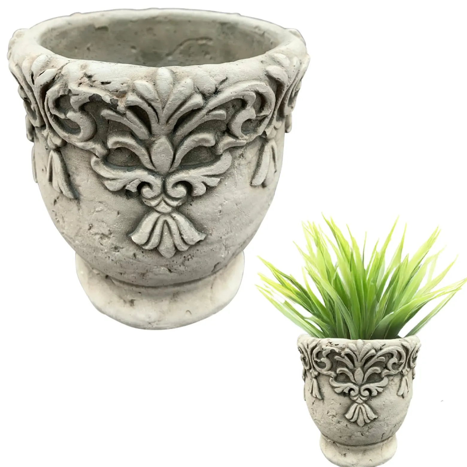 Cementowa Doniczka Klasyczna Vintage 11,5 cm