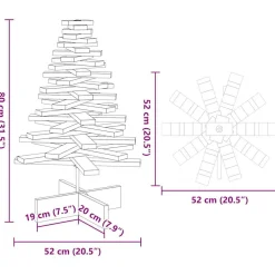 Choinka Brąz 80 cm vidaXL