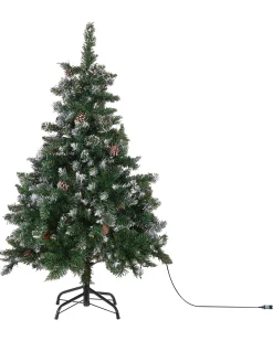 Choinka sztuczna z lampkami 120 cm zielona