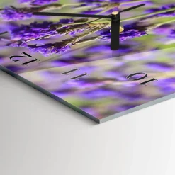 Cichy zegar 30x60 Lawenda nowoczesny na ścianę