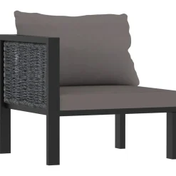 8-cz. zestaw wypoczynkowy do ogrodu, poduszki, rattan PE