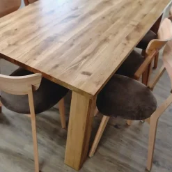 Dębowy stół z litego drewna THOR 140 x 80
