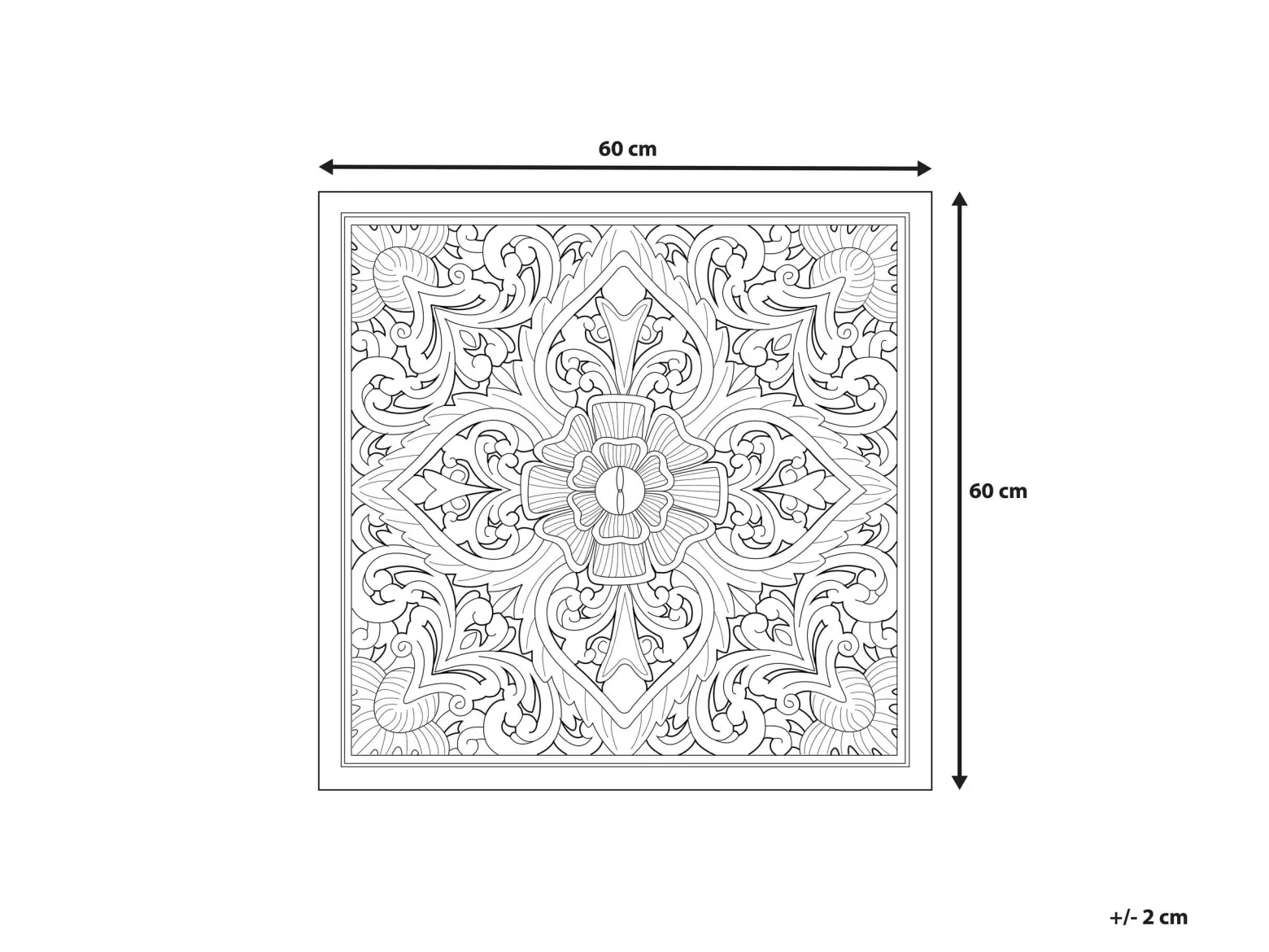 Dekoracja ścienna ornament orient drewno