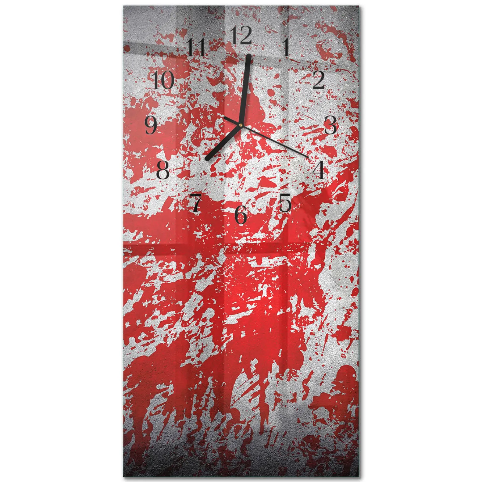 Designerski zegar 30x60 Plamy zegar ścienny