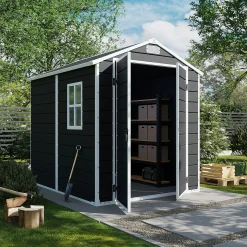Domek ogrodowy NORDVIC Vidar 194x241 cm, tworzywo, Cold Grey